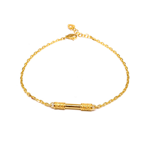 Dainty Golden Rod Bracelet