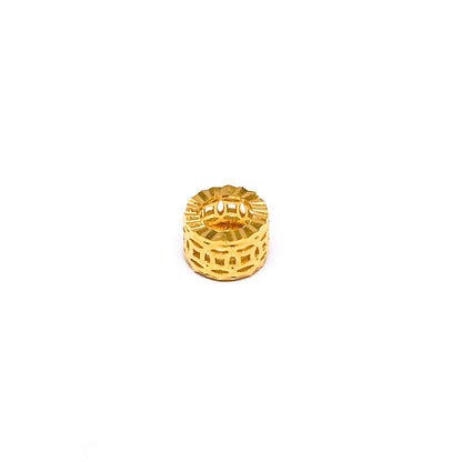 Mini Coin Cut-Out Drum Spacer Charm