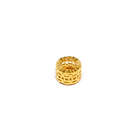 Mini Coin Cut-Out Drum Spacer Charm