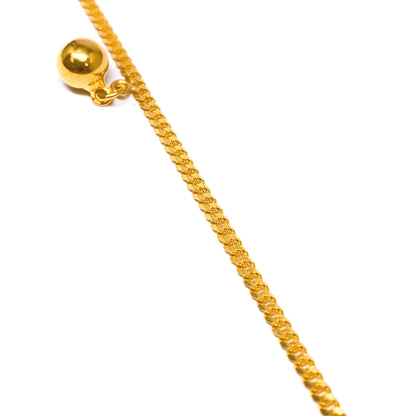 Fine Cuban Anklet ( Heart, Bell, Lobster Hook )