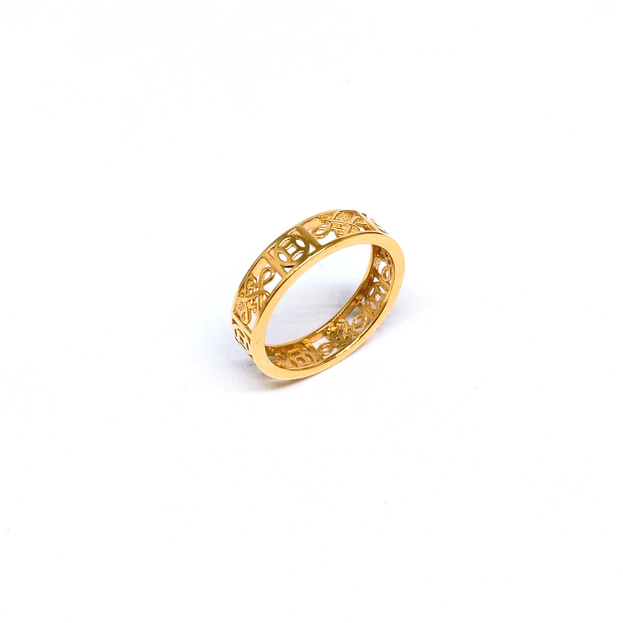 Kin Rings Mystic Knot And Coin Cut-Out Ring – Kin Jewellery