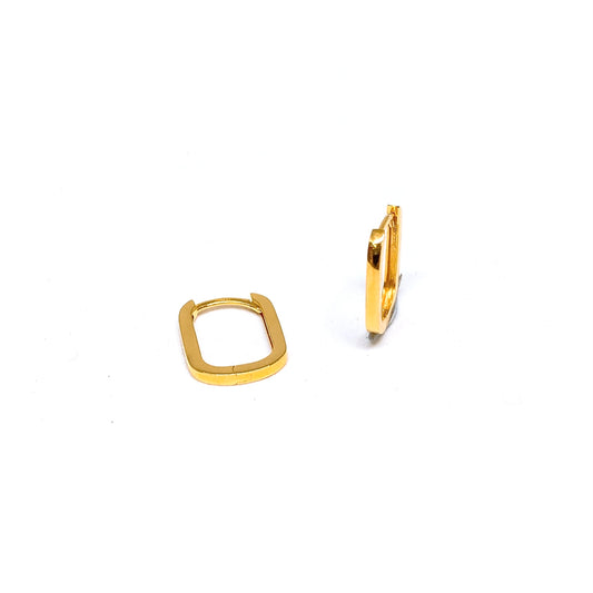 Rounded Rectangle Earring Hoops