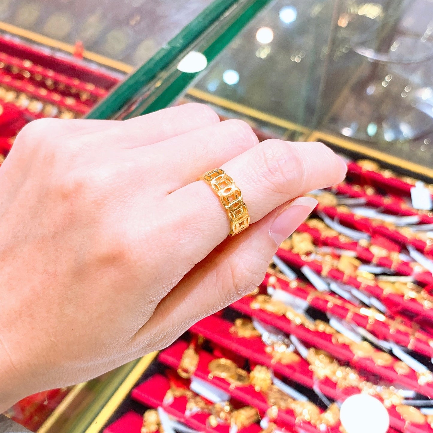 Polished Cut-Out Coin Ring