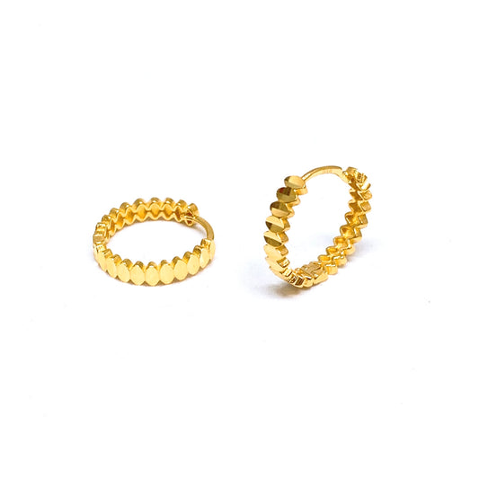 Oval Cut Earring Hoops