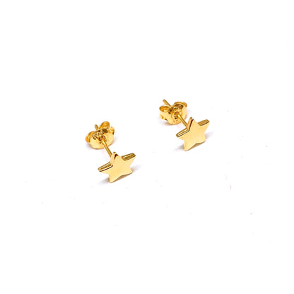 Polished Star Earring Studs