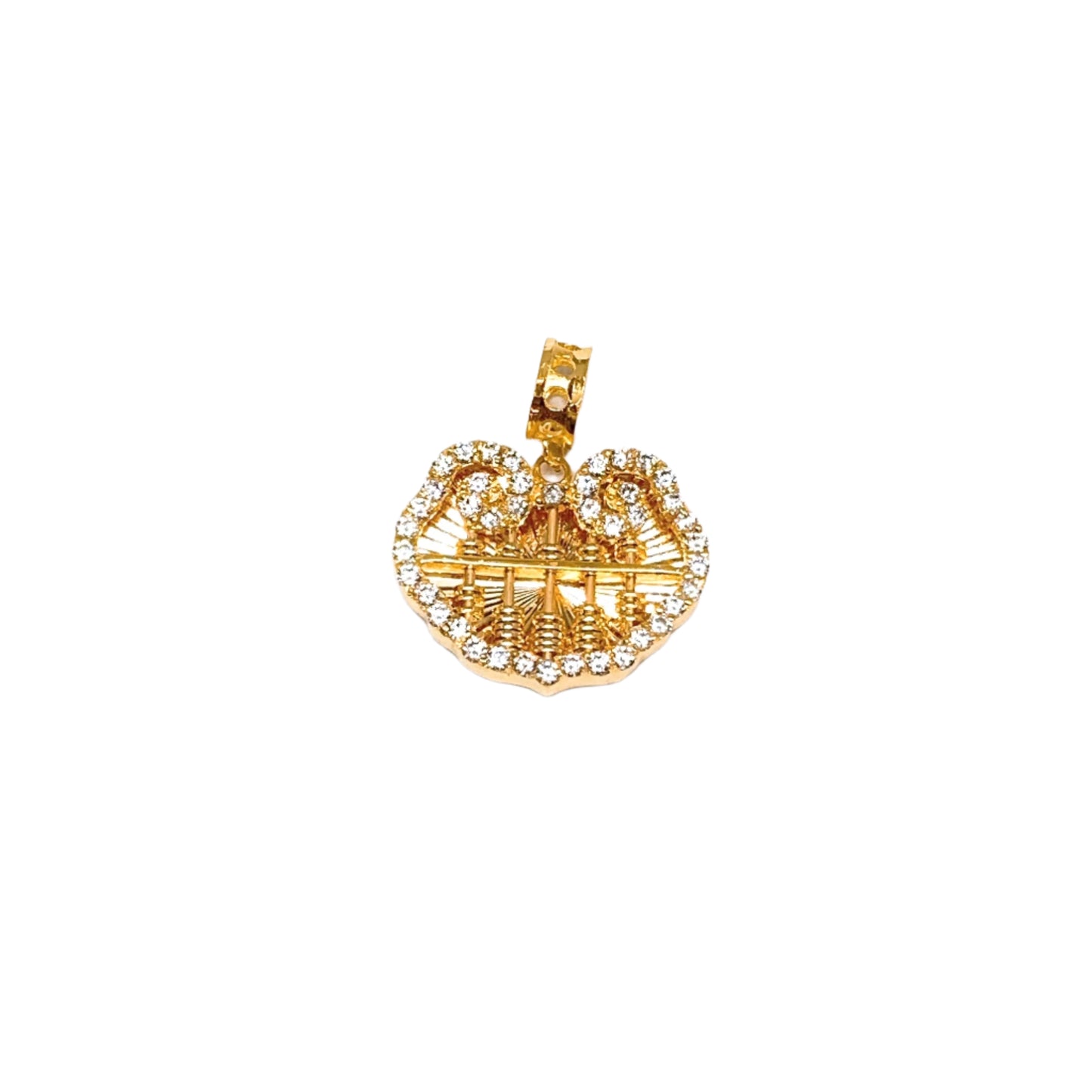 Blingy Longevity Locket Abacus Pendant