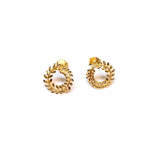 Leaf Wreath Earring Studs