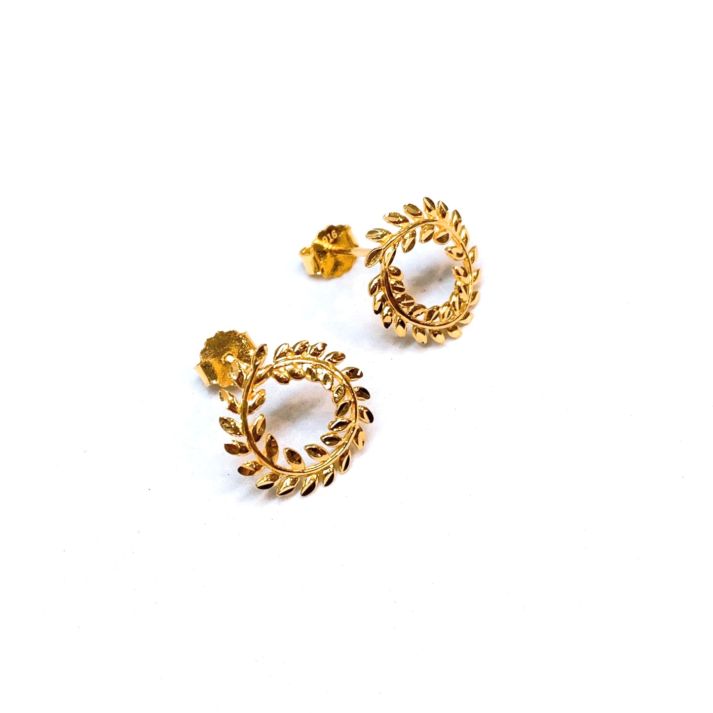 Leaf Wreath Earring Studs