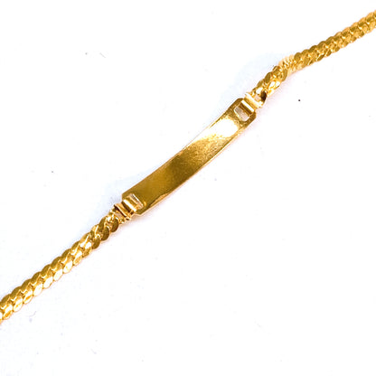 Sanded Curved Bar Baby Bracelet