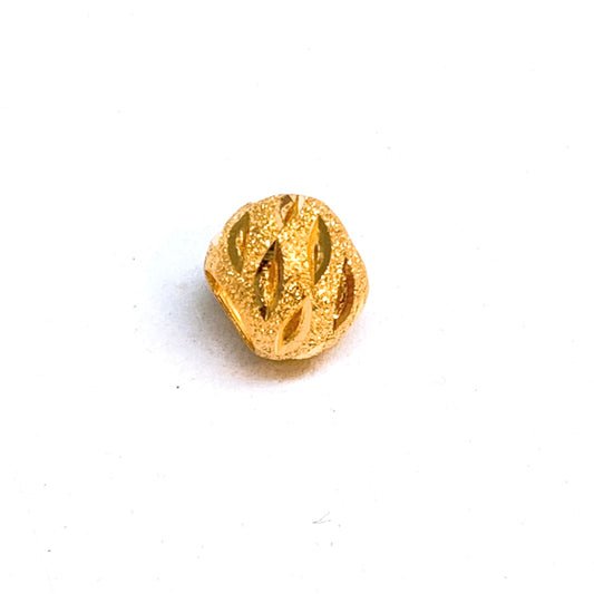 Sanded Leaf Bead Spacer Charm
