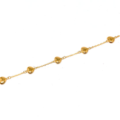Polished Hearts Dainty Bracelet