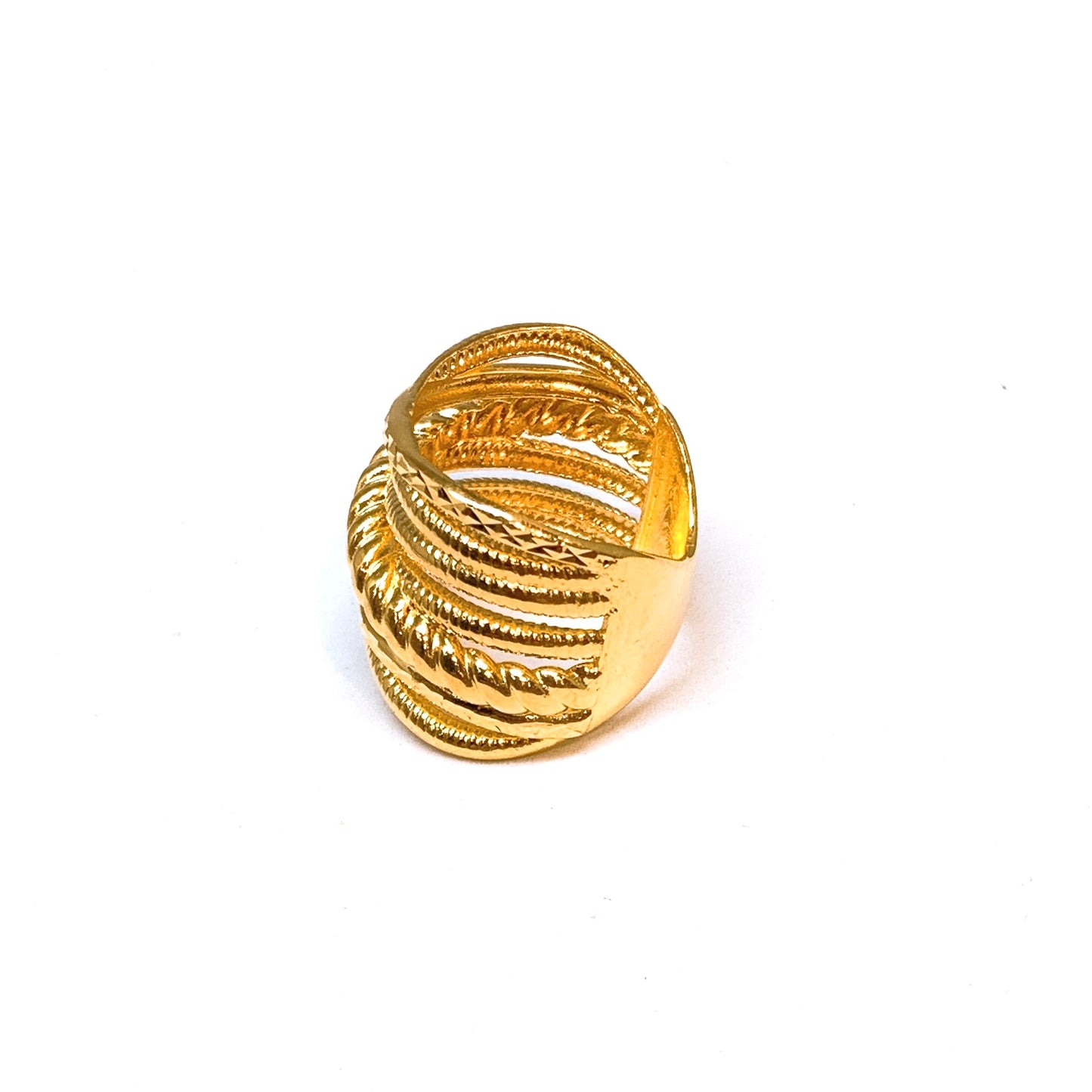 Criss Cross Broad Ring