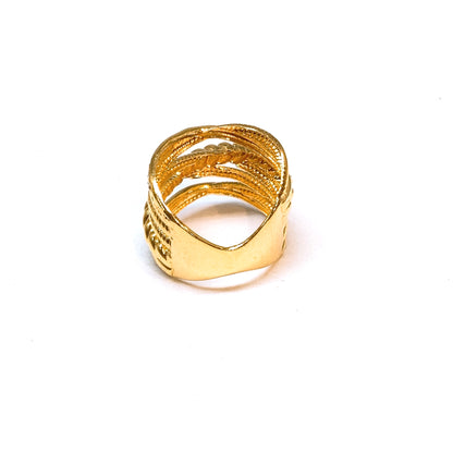 Criss Cross Broad Ring