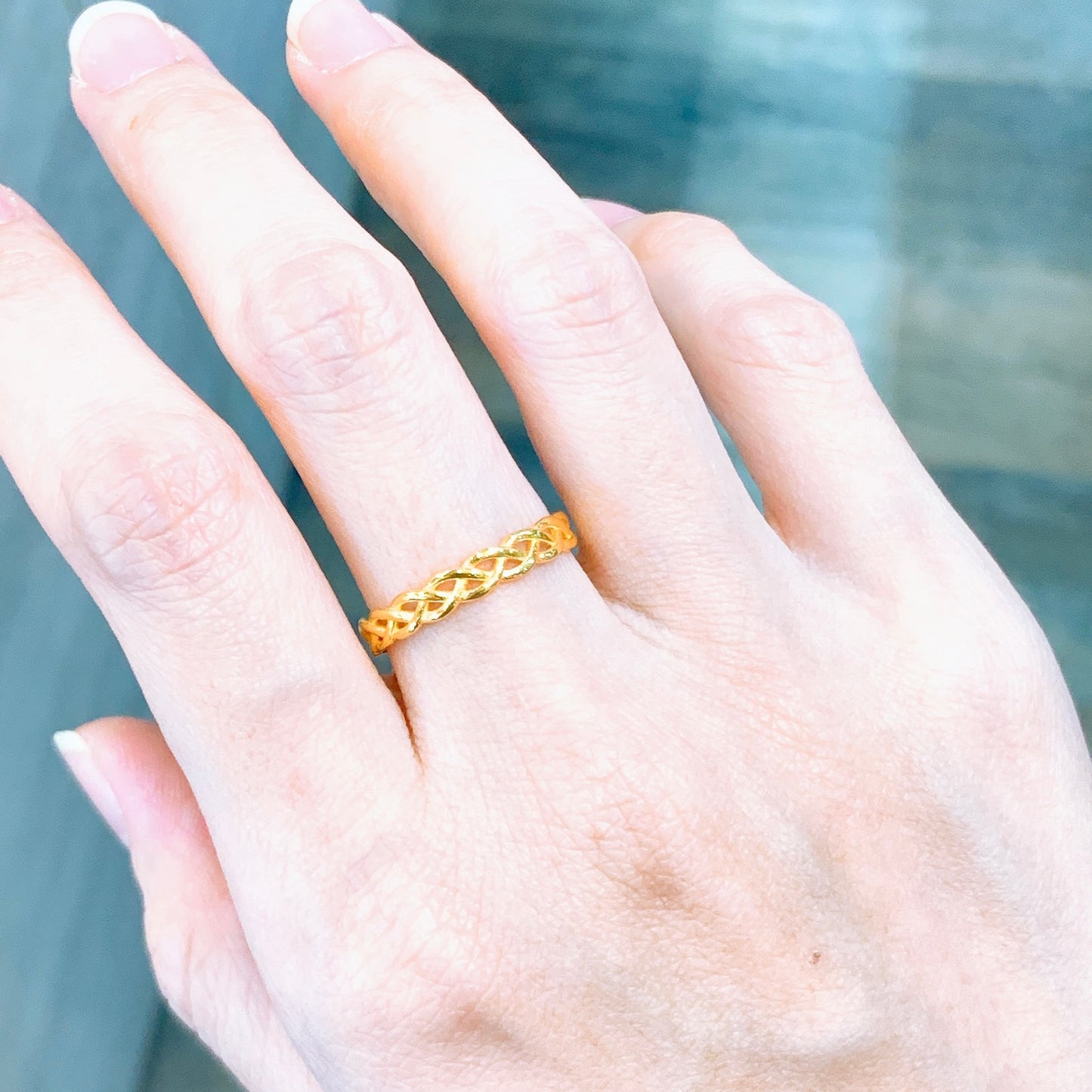 Woven Dainty Ring