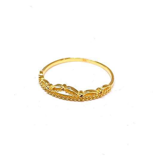 Dainty Beaded Tiara Ring