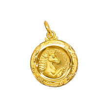 Zodiac Medallion Pendant - Horse