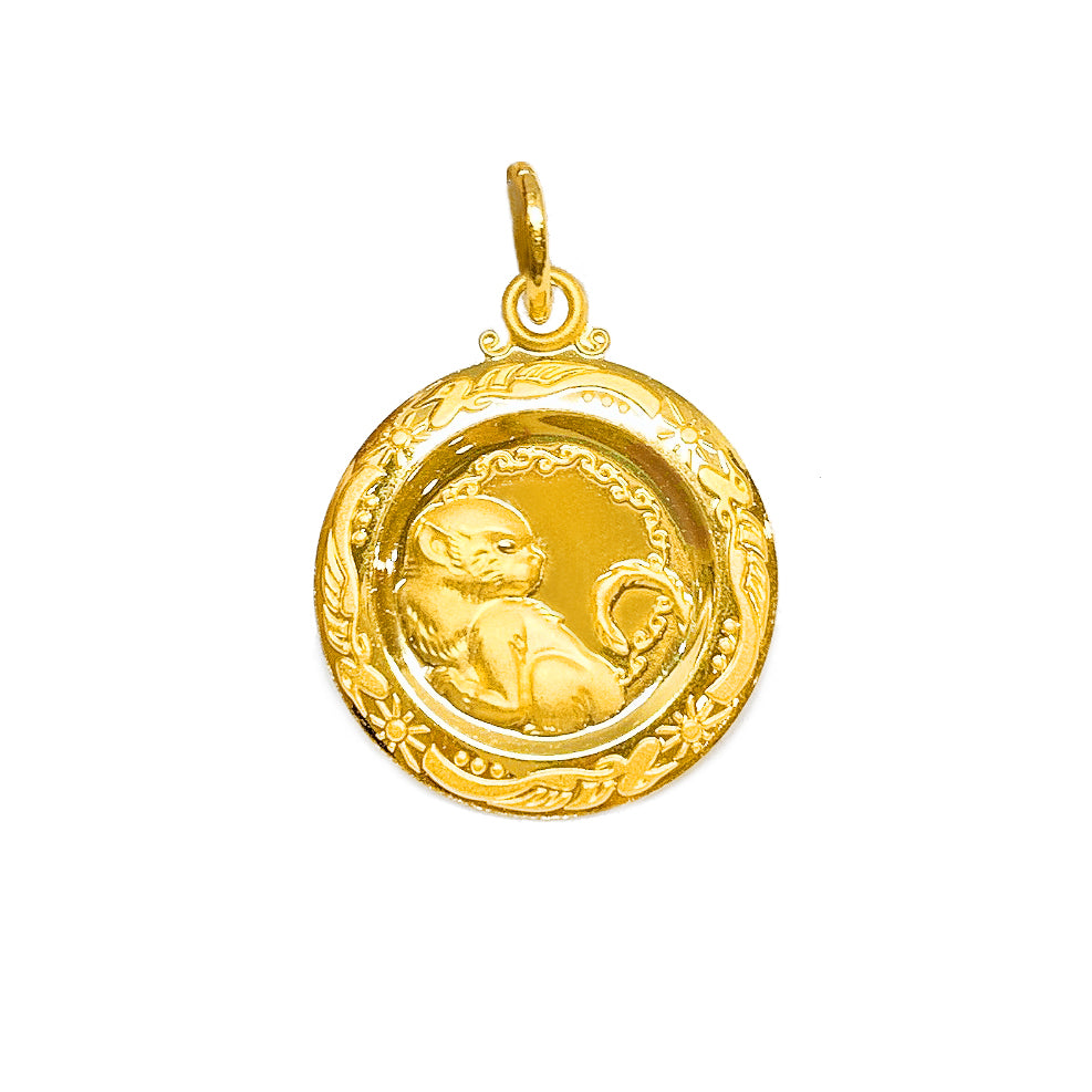 品安富贵 Zodiac Medallion Pendant - Monkey