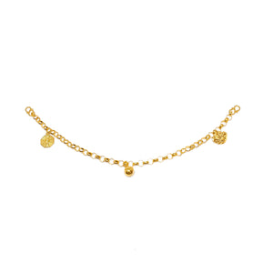 Oriental Charms Baby Anklet - Ruyi and Bagua