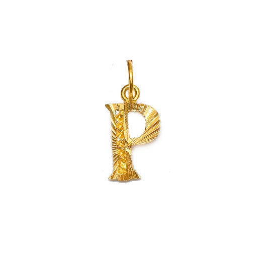 Initial Pendant - Alphabet P