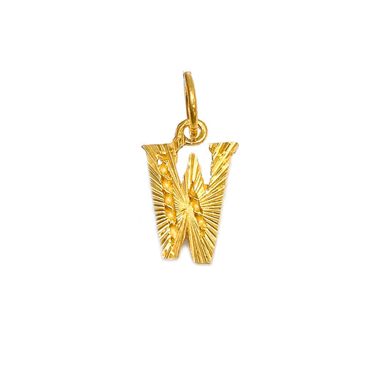 Initial Pendant - Alphabet W