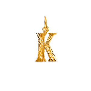 Initial Pendant - Alphabet K