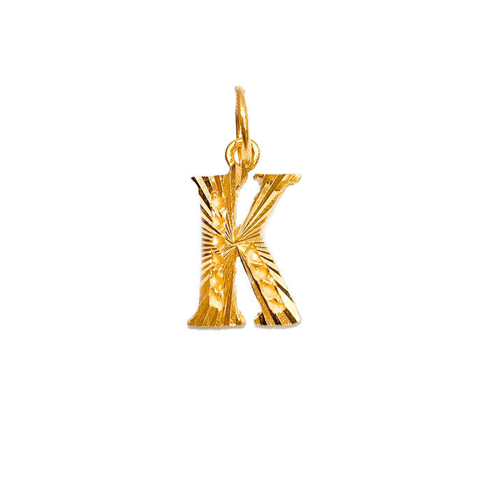 Initial Pendant - Alphabet K