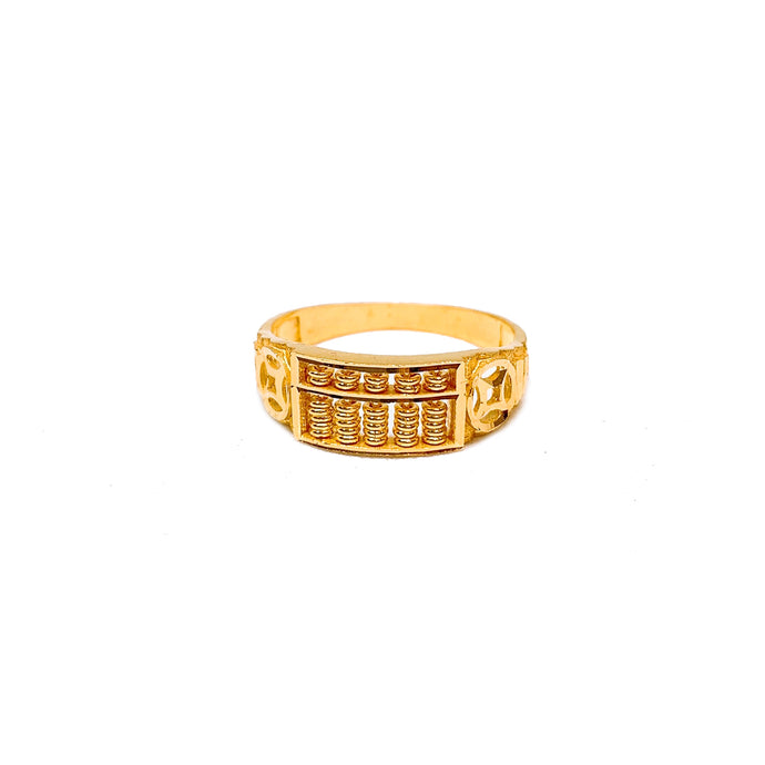 Half Abacus Coin Ring