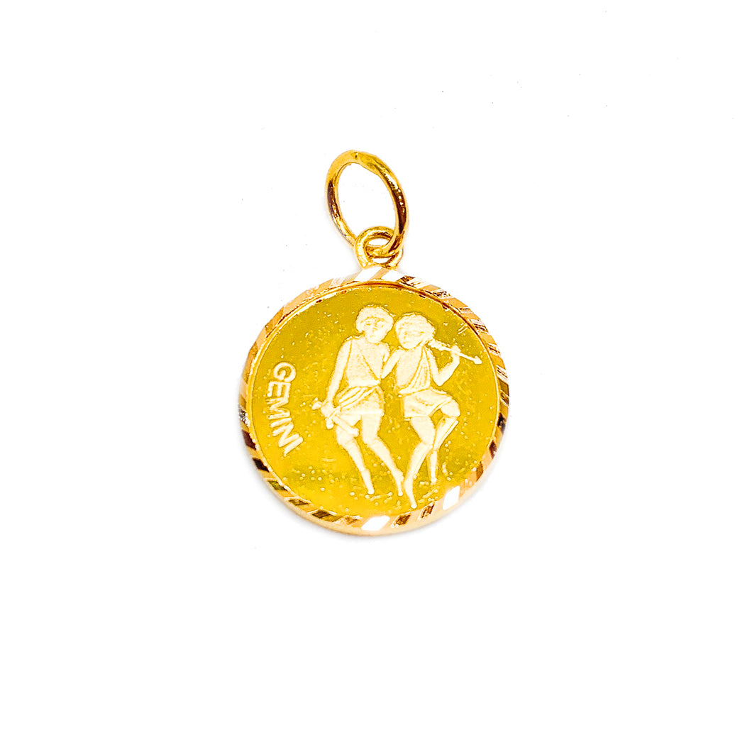 Horoscope Medallion Pendant - Gemini