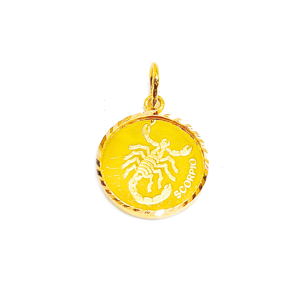 Horoscope Medallion Pendant - Scorpio