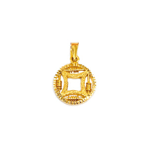 Coin Abacus Pendant