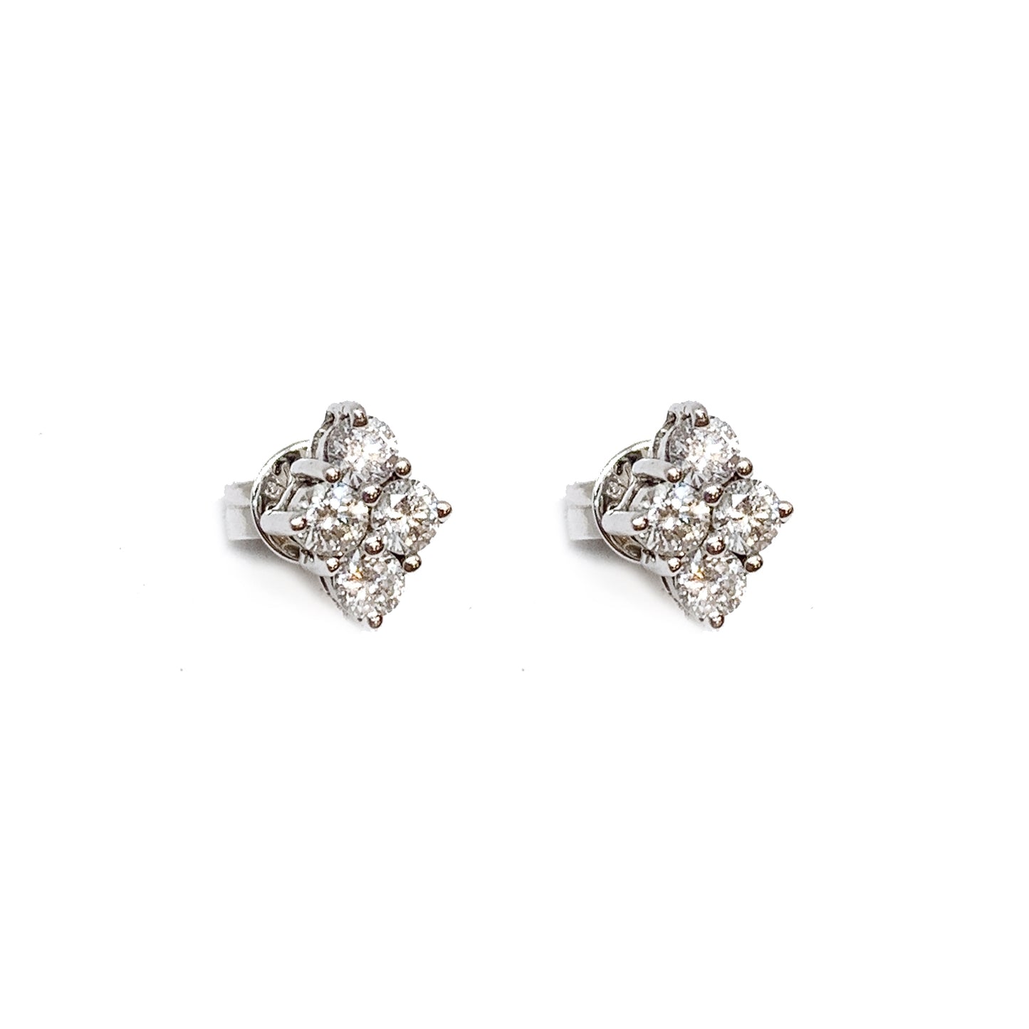 White Gold Diamond Earring Studs