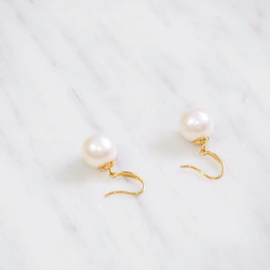 Southern Sea Pearl Gold Hook Earrings